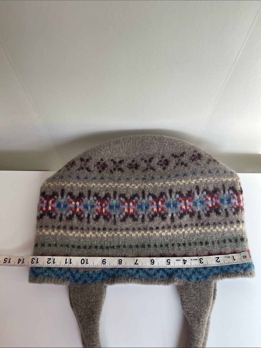 Rugby Ralph Lauren %100 Lamb Wool Classic Fair Isle Pattern Hand Knitted Bag - Picture 16 of 17